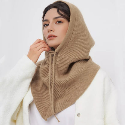 Knit Balaclava Hood Scarf – Warm One-Piece Neck Cover