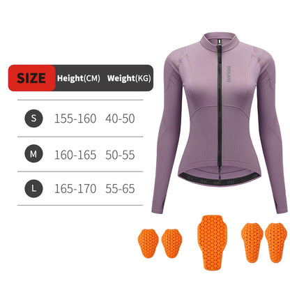 Women's Motorcycle Riding Jacket with CE Armor Pads
