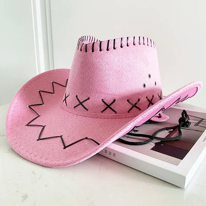 Western Cowboy Hat – Unisex Cowgirl Hat for Women & Men