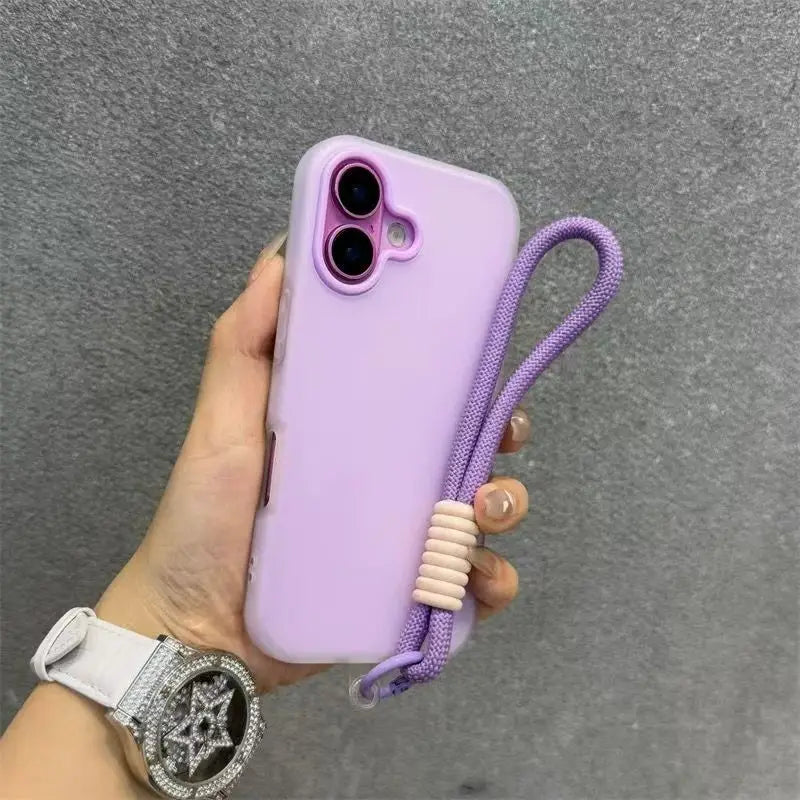 Soft Matte Candy Transparent Phone Case Iphone 17 16 Pro Max 15 14 13 12 11 Xs X 7 8 Plus 16e Hand