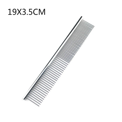 Stainless Steel Dog Grooming Comb – Long Thick Hair