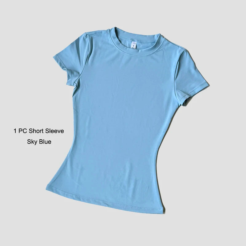 Women's Yoga Set – High-Waist Shorts & Sport Top Fitness Suit