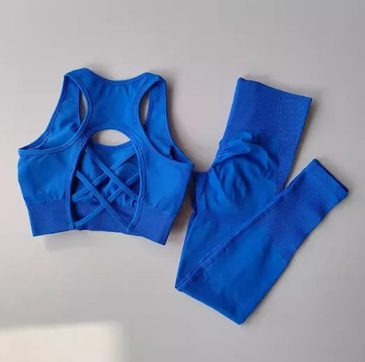 Women's 2-Piece Yoga Set – Sports Bra & High-Waist Leggings