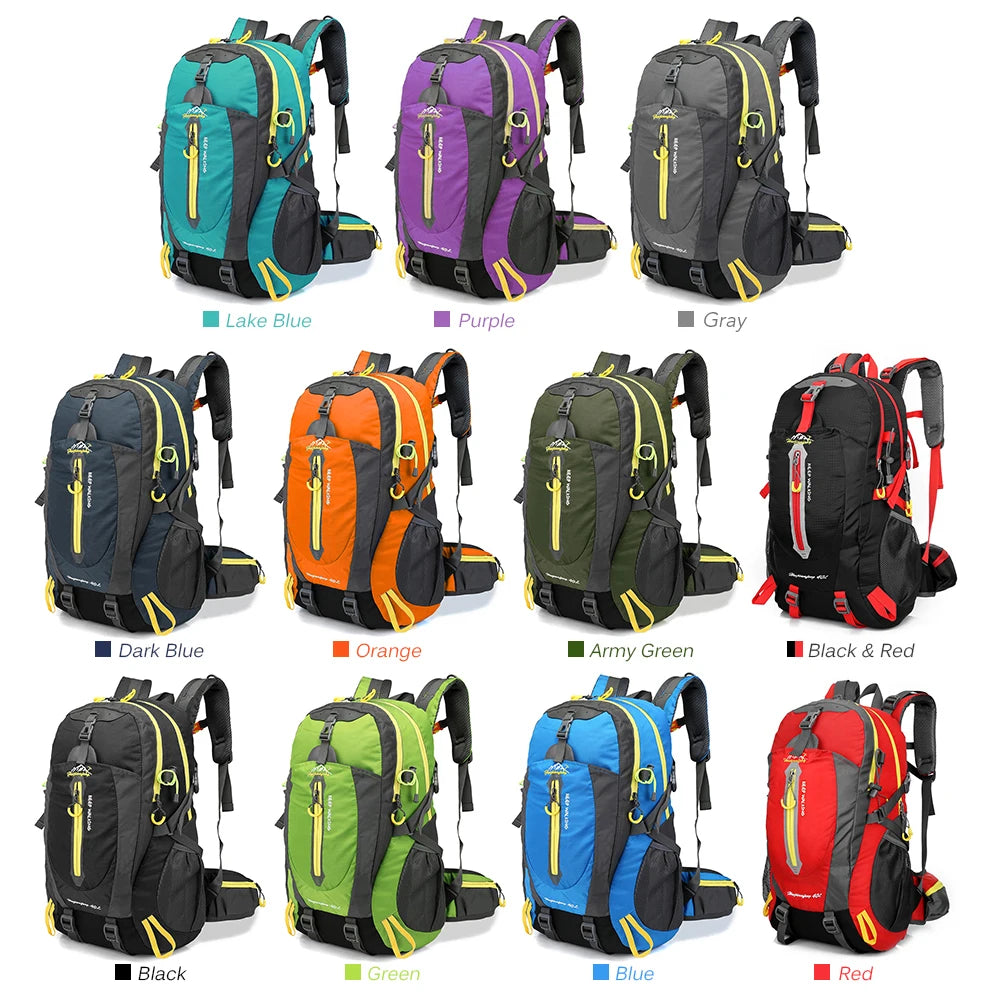 40L Hiking Backpack – Water Resistant Travel & Camping Daypack