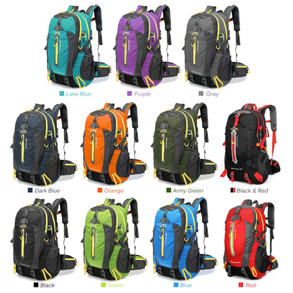 40L Hiking Backpack – Water Resistant Travel & Camping Daypack