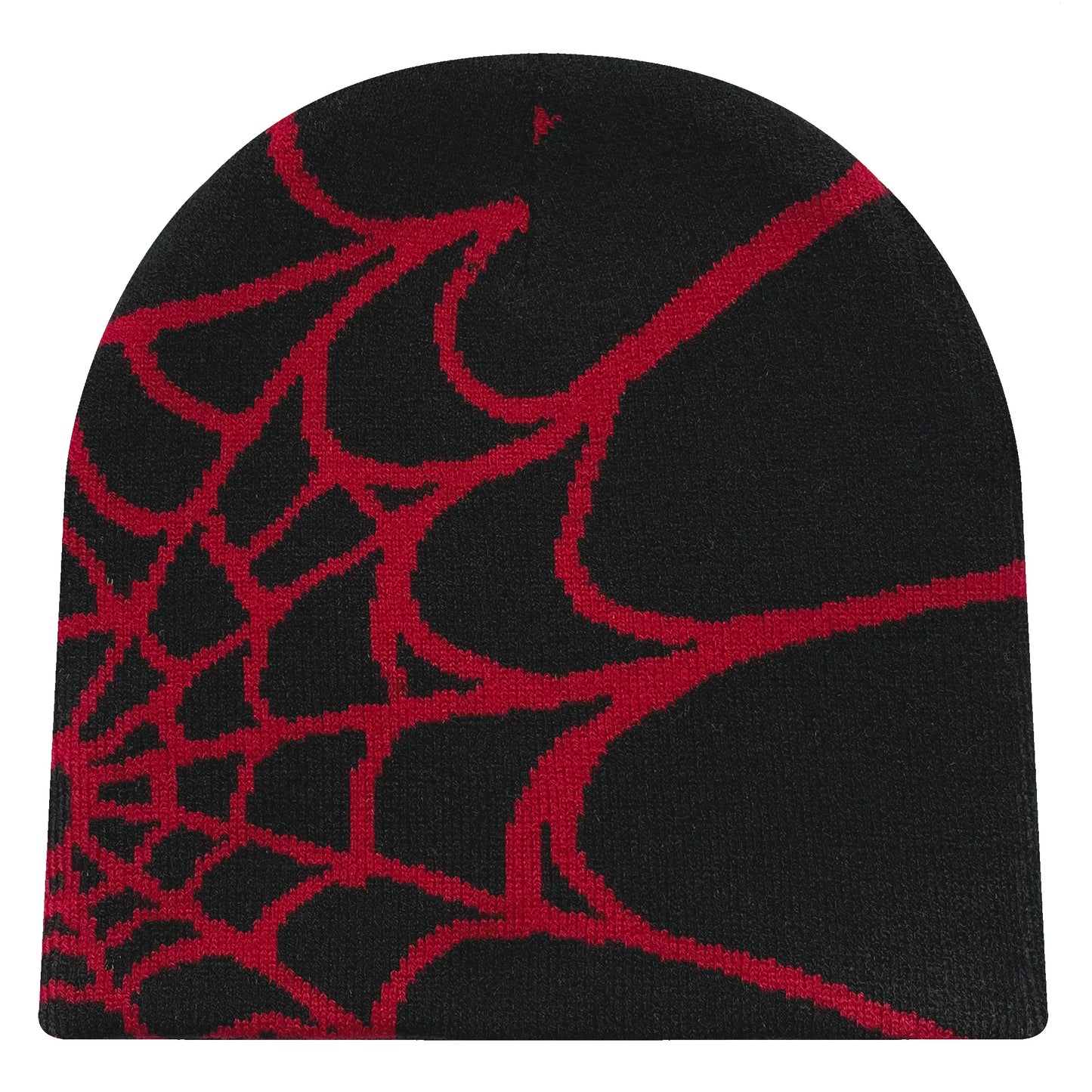 Spider Web Knit Beanie – Y2K Unisex Winter Hat