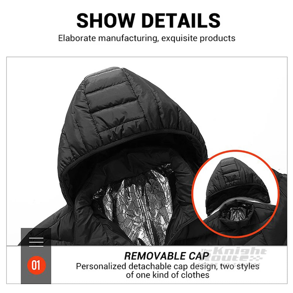 USB Electric Heated Jacket – 21 Heating Zones, 3-Gear Temperature Control