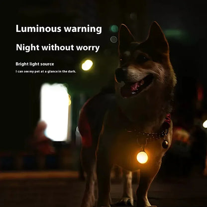 LED Glowing Pet Collar Pendant – Night Safety Light for Dogs & Cats