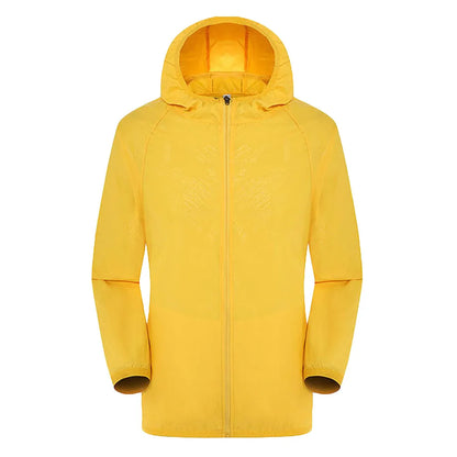 Waterproof Hiking Jacket for Men & Women – Quick Dry Outdoor Hooded Windbreaker