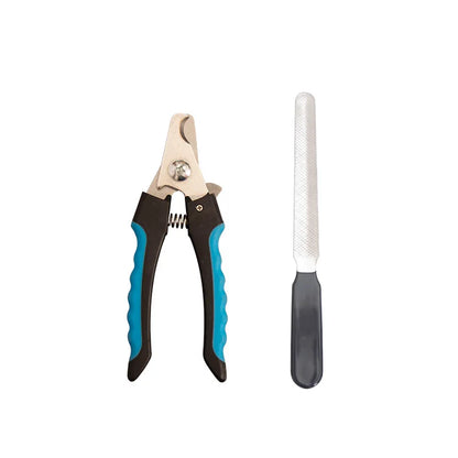Pet Nail Clippers with File – Stainless Steel Dog & Cat Grooming Set