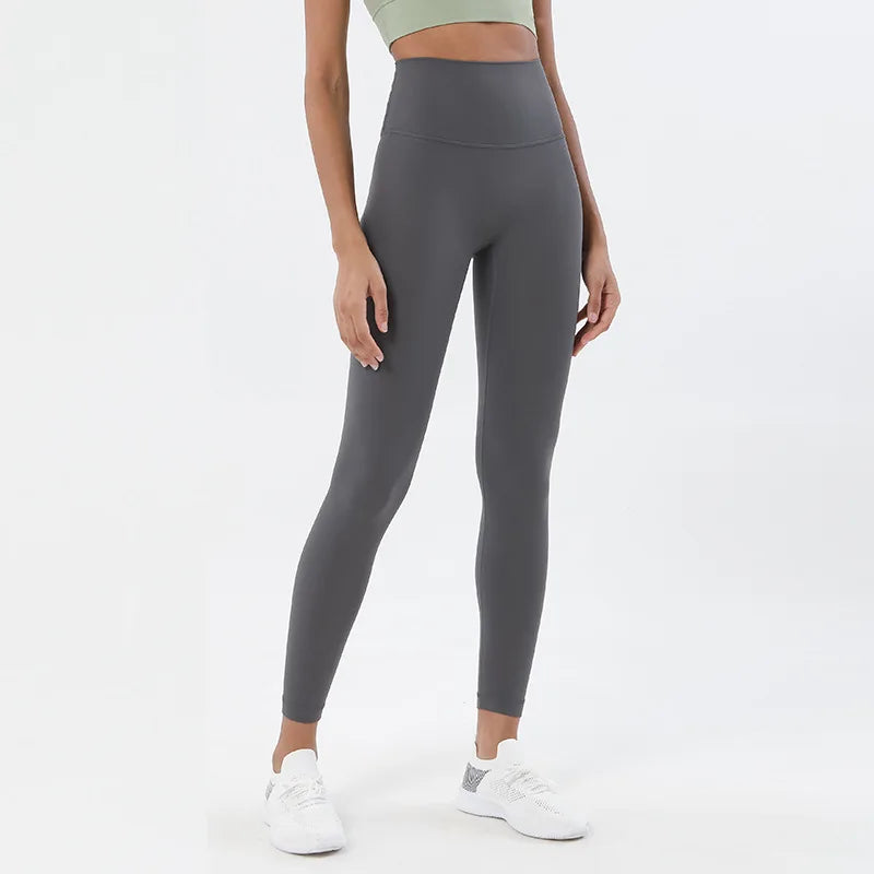 Women's Nylon Yoga Pants – Gym Leggings with Elastic Waist