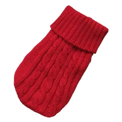 Knitted Dog Sweater – Winter Pet Clothes for Small & Medium Dogs