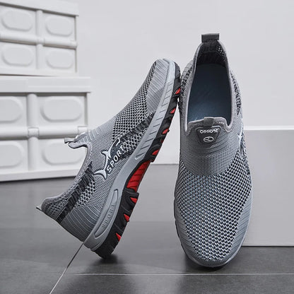 Men's Slip-On Mesh Sneakers – Lightweight Non-Slip Sport Shoes