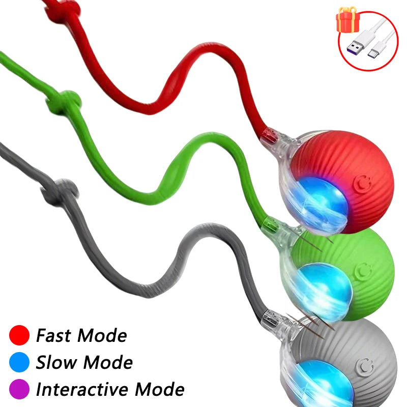 Automatic Cat Ball Toy – Smart Sensor Self-Moving Rechargeable
