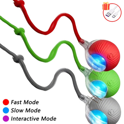 Automatic Cat Ball Toy – Smart Sensor Self-Moving Rechargeable