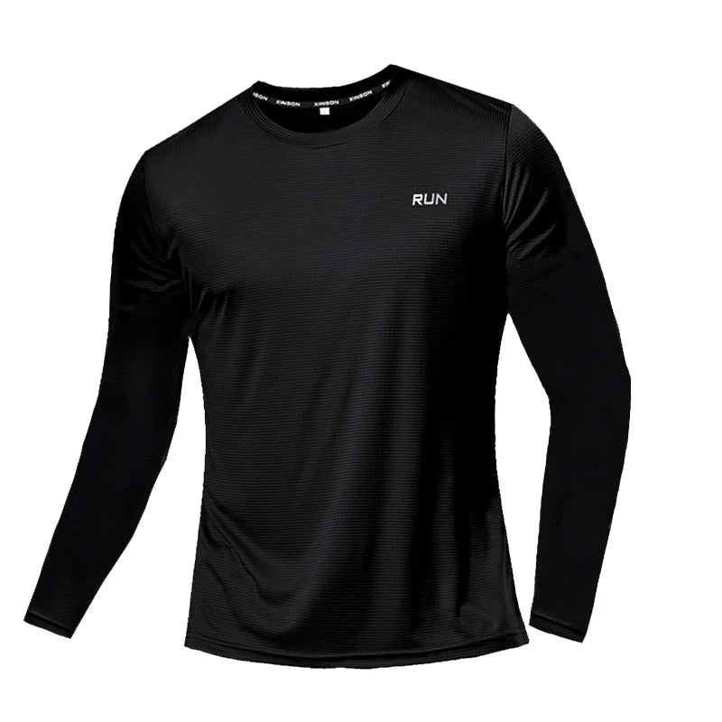 Men's Quick Dry Long Sleeve Gym Shirt – Running & Fitness Top