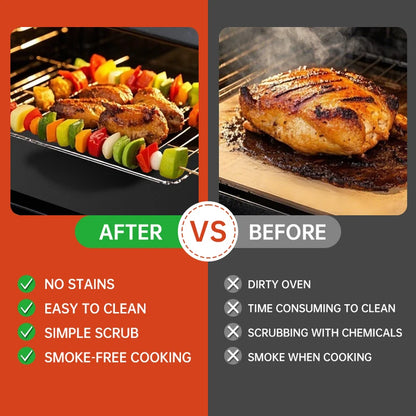 Non-Stick BBQ Grill Mat & Oven Liner – Reusable