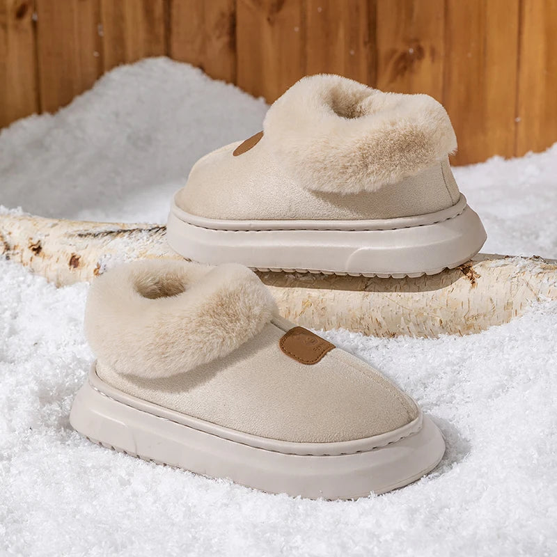 Winter Women S Indoor Slippers Warm Thick Sole Soft Comfortable Outdoor Non Slip Snow Boots Bedroom