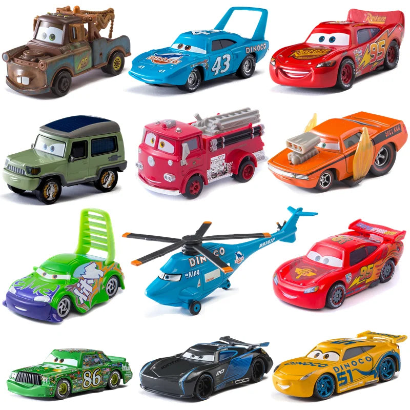 Disney Pixar Cars Diecast 1:55 Scale Metal Toy Car – Lightning McQueen & Friends