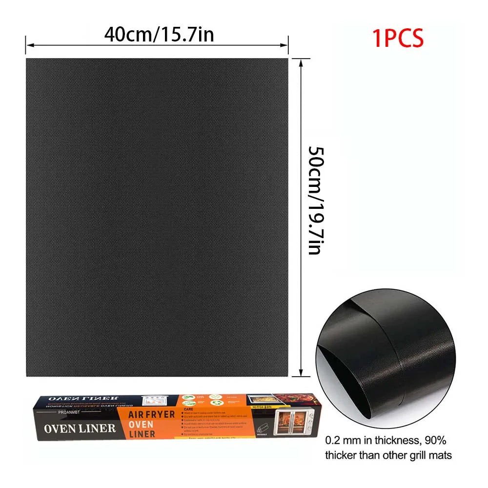 Non-Stick BBQ Grill Mat & Oven Liner – Reusable