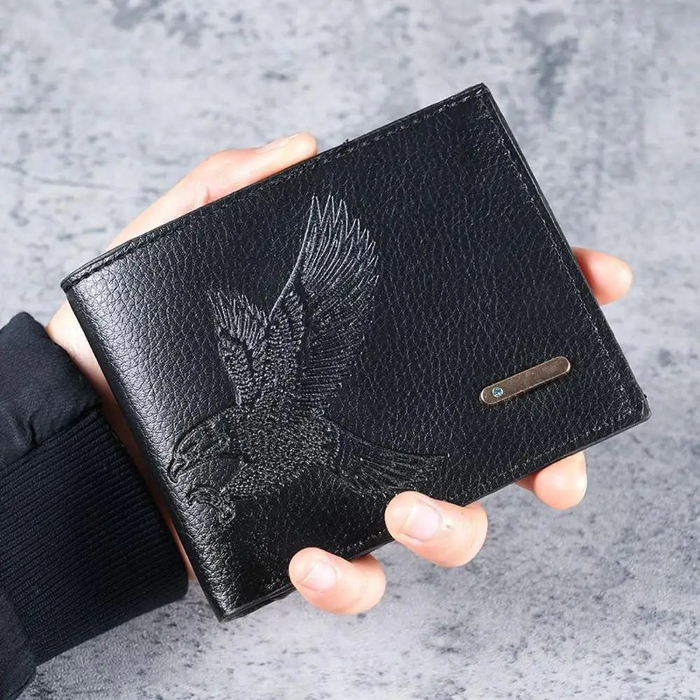 RFID Blocking Men's Slim Bifold Wallet – PU Leather