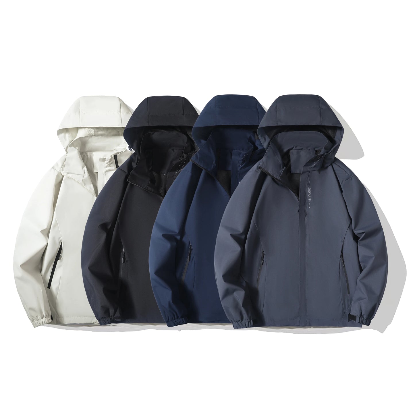 Waterproof Rain Jacket Men – Lightweight Hooded Windproof Outdoor Raincoat