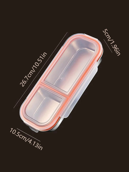 Stainless Steel Mini Compartment Lunch Box – Portable Bento