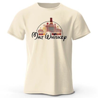 Malt Whiskey Graphic T Shirt Oversized Cotton Tee