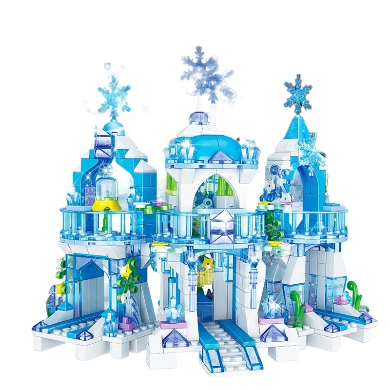 Frozen Princess Ice Castle Building Blocks Set – Girls Toy Gift