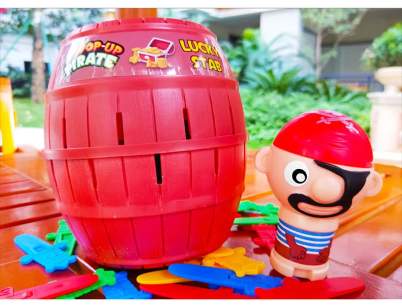 Pirate Barrel Pop-Up Game – Sword Stab Lucky Toy for Family & Kids