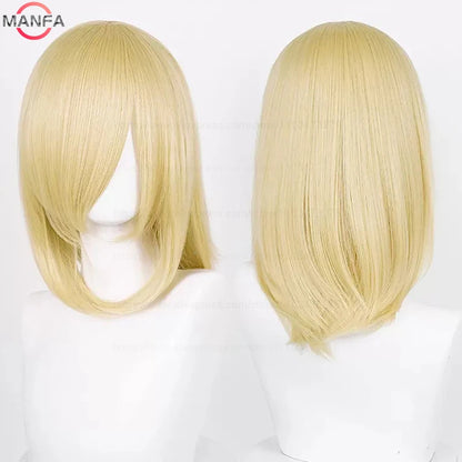 Anime Cosplay Wig - 40cm Medium Straight Wig with Bangs