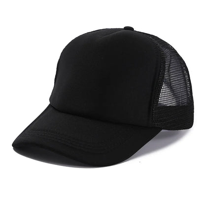 Custom Logo Mesh Trucker Hat – 5-Panel Snapback Baseball Cap for Men & Women