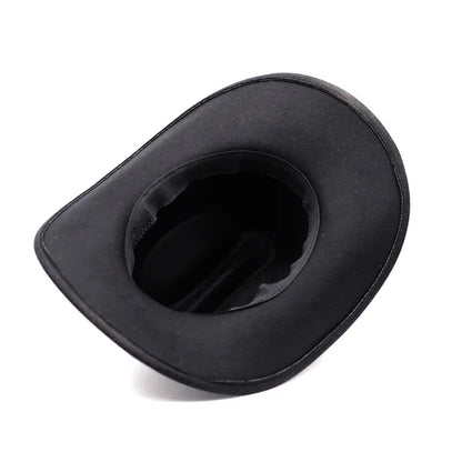 Vintage Western Cowboy Hat – Wide Brim Felt Hat for Men & Women