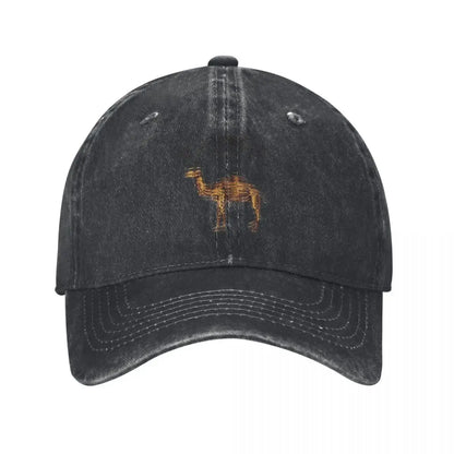 Camel Mirage Distressed Washed Baseball Cap – Unisex Adjustable Hat
