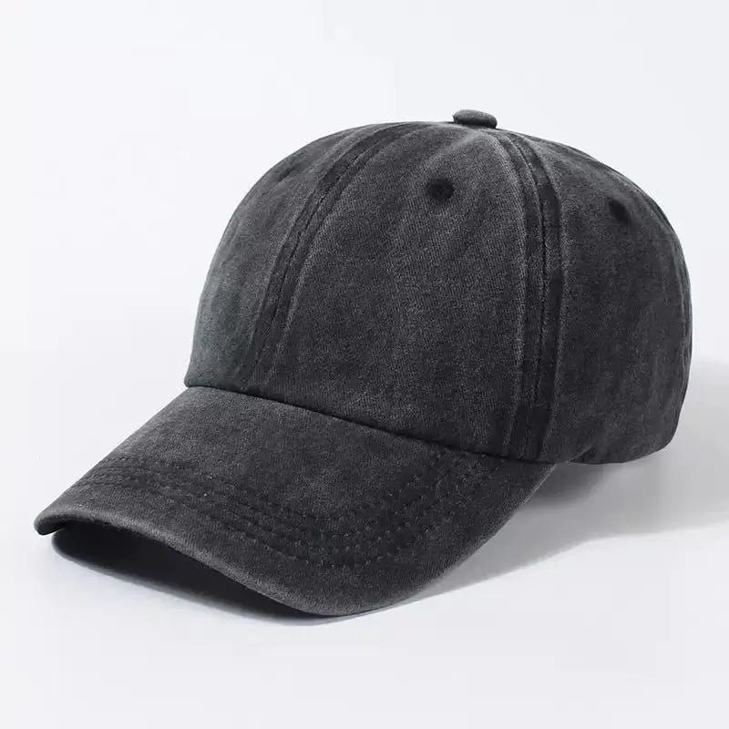 Retro Washed Denim Baseball Cap – Adjustable Unisex Sun Hat