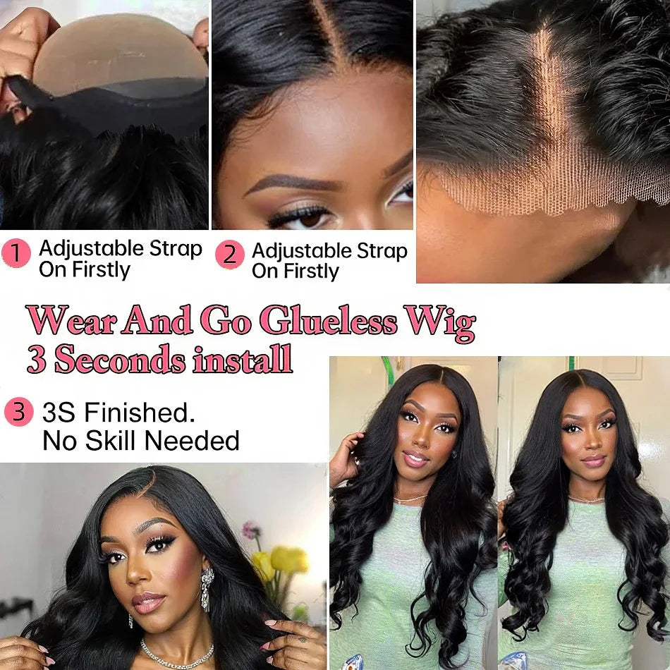 HD Lace Front Wig Human Hair 13x4 13x6 5x5 Glueless Up to 40 Inches