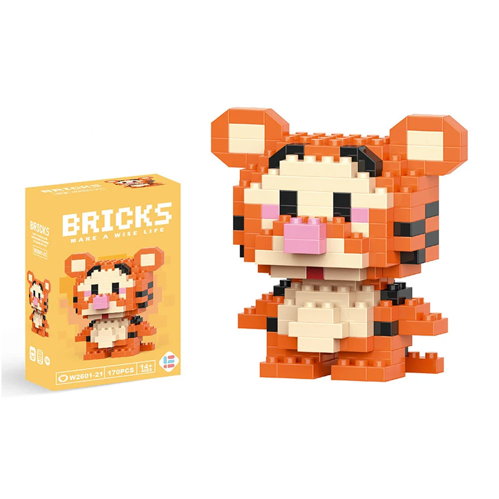 Disney Mini Building Blocks - Cute Character Micro Brick Figure Toy