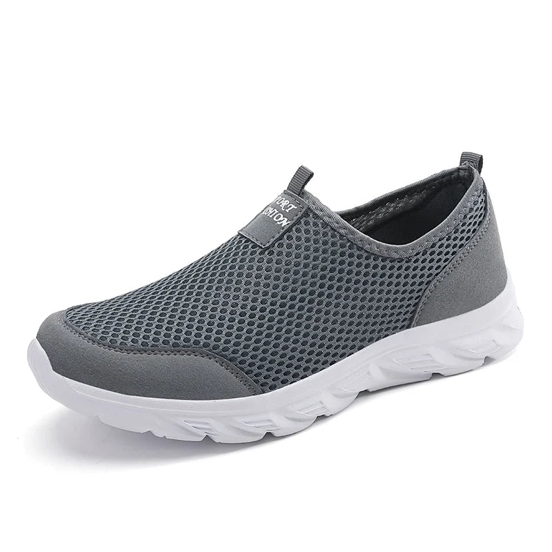 Slip-On Mesh Sneakers Men – Lightweight Breathable Walking Shoes