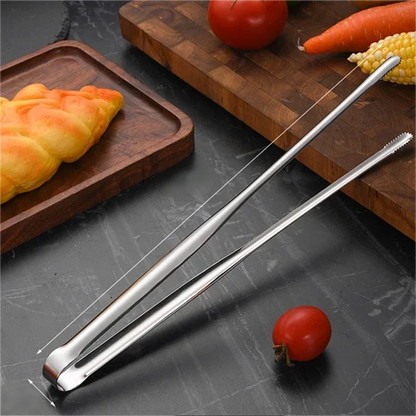 Super Grip Non-Slip Kitchen Tongs - Wide-Tip Stainless Steel Design Effortless Cooking