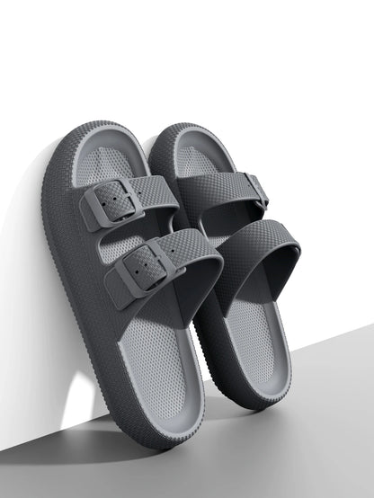 Men S Outdoor Thick Sole Sandals - Non-Slip Shower Slippers Bathroom - Thick