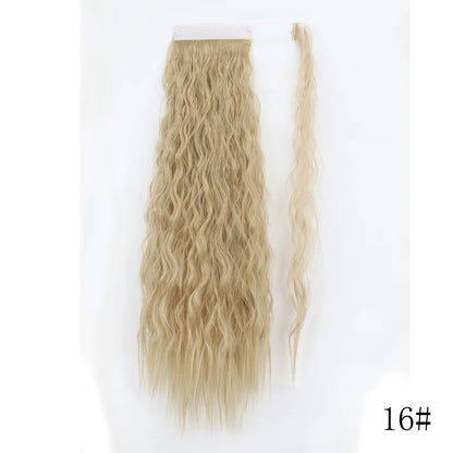 Wrap Around Ponytail Extension – Long Straight Synthetic Clip-In