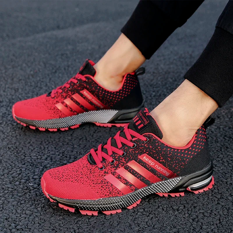 Unisex Breathable Mesh Running Sneakers – Casual Sports Shoes