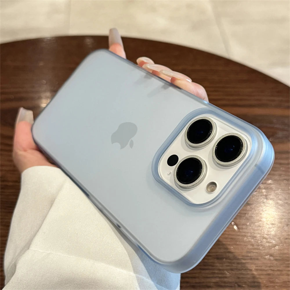 Soft Matte Candy Transparent Phone Case Iphone 16 15 14 Pro Max Plus 13 12 11 Xr Xs Xsmax 8