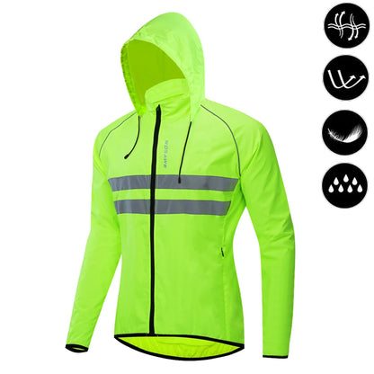 Cycling Windbreaker Jacket Men – Windproof Reflective Running Vest & Hooded Coat