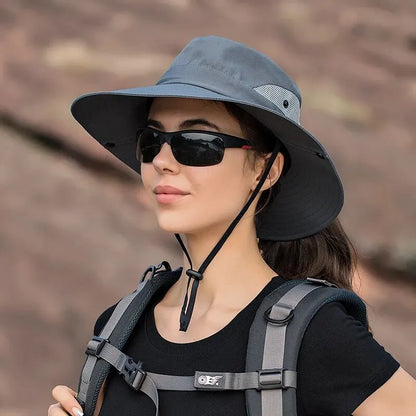Wide Brim Sun Hat – Foldable Outdoor UV Protection Hat