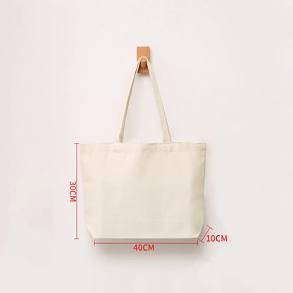 Canvas Tote Bag – Large Capacity Eco-Friendly Reusable Cotton Shoulder Bag