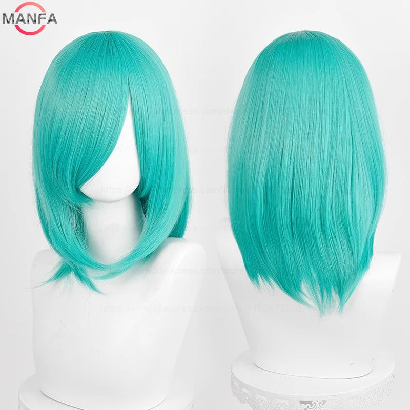 Anime Cosplay Wig - 40cm Medium Straight Wig with Bangs