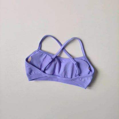 Seamless Racerback Sports Bra – Breathable Yoga & Gym Top for Women