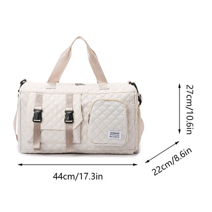 Nylon Travel Duffle Bag Large Gym Sports Overnight Bag