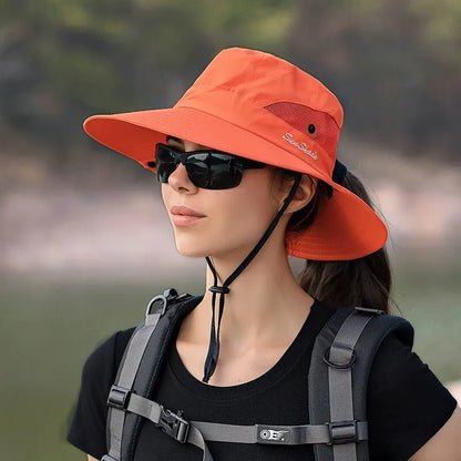 Wide Brim Sun Hat – Foldable Outdoor UV Protection Hat